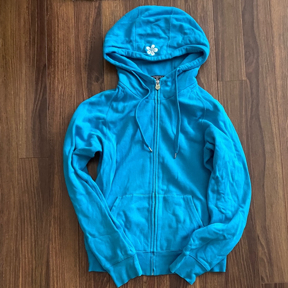 Tuff Athletics Blue Zip-Up Hoodie